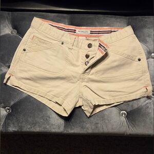 Abercrombie & Fitch Cream Shorts 90s Low Rise